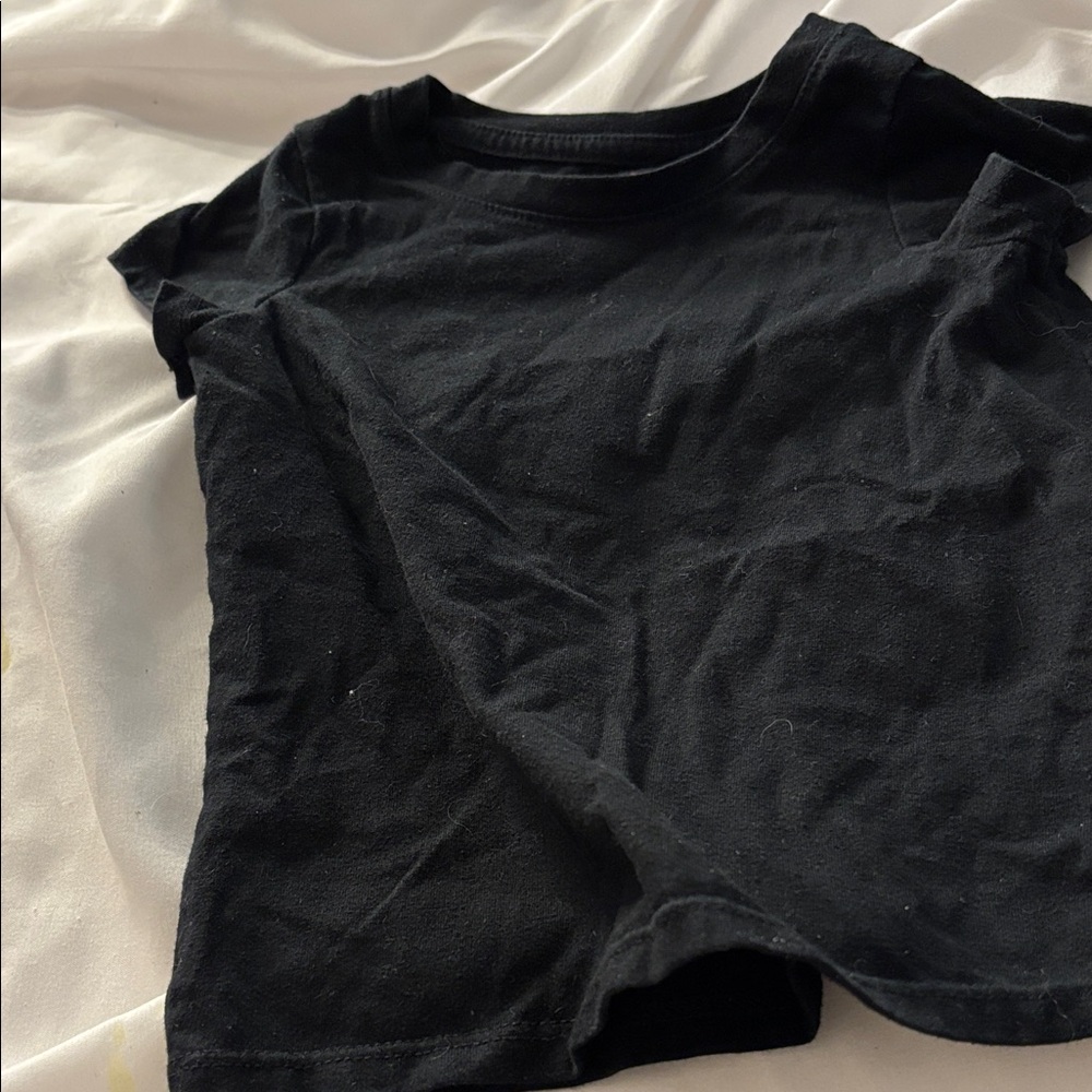 Cat & Jack Black Tee 2T